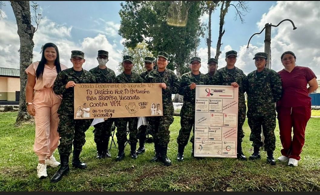 Ejército Nacional fortalece la prevención del cáncer de cuello uterino con jornada de vacunación contra el VPH