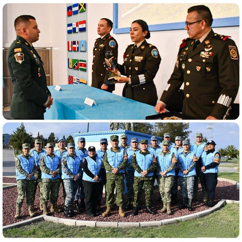 Mayor del Ejército de Colombia se destaca en curso internacional de la ONU sobre protección de civiles en México