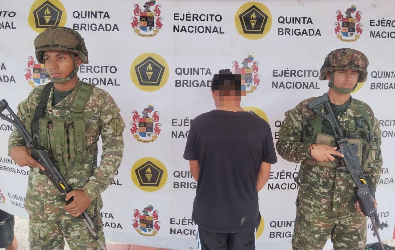 Alias Nilton, presunto integrante de red criminal al servicio del cartel del Clan del Golfo, fue capturado en Yondó, Antioquia