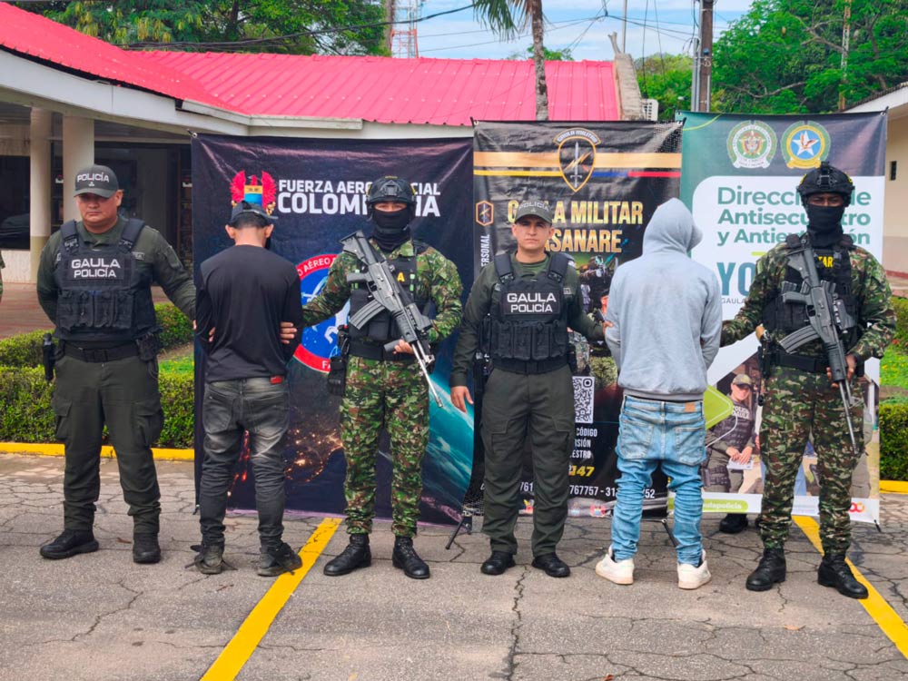 Gaula militar logra el rescate de dos personas secuestradas en Trinidad, Casanare