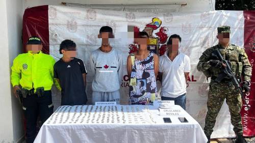 Ejército Nacional logra la captura de cuatro presuntos integrantes del Clan del Golfo en el departamento del Cesar