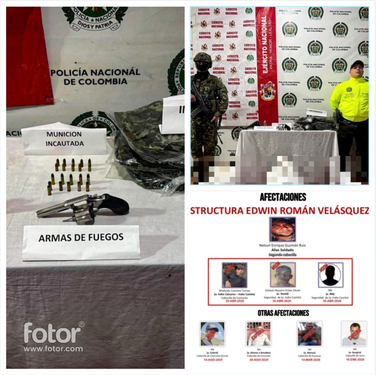 Alias Indio Caizamo, del Cartel Clan del Golfo, entre los neutralizados tras combates con el Ejército Nacional en Betulia, Antioquia