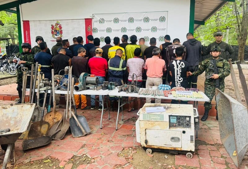 The National Army deals decisive blows against illegal mining and the illicit exploitation of natural resources in Norte de Santander