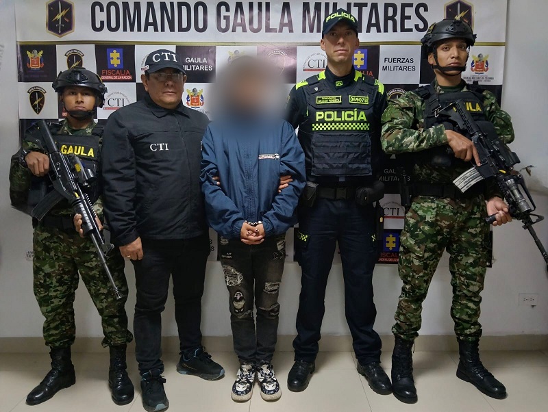 The Military Gaula apprehended an individual wanted by authorities in Sogamoso, Boyacá