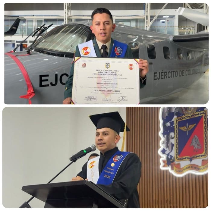 Ejército Nacional exalta historia de superación y excelencia académica de suboficial formado en sus filas