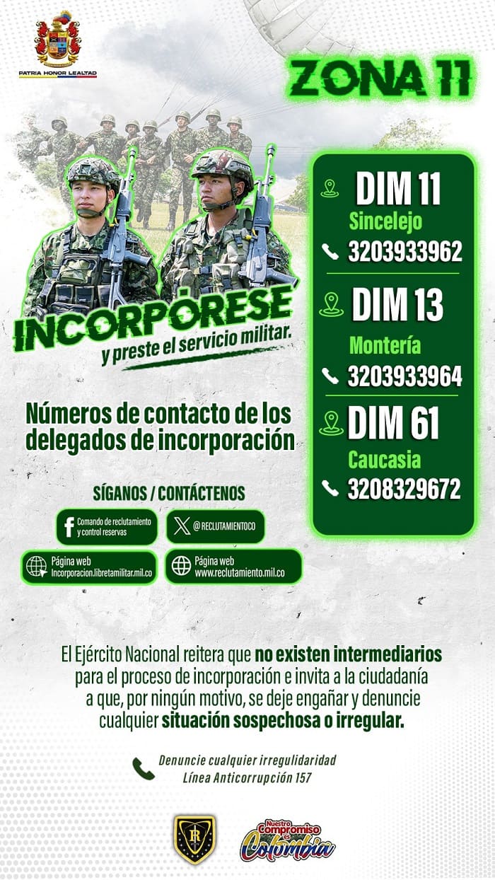 Ejército Nacional avanza en la  convocatoria para los jóvenes que  deseen prestar el servicio militar