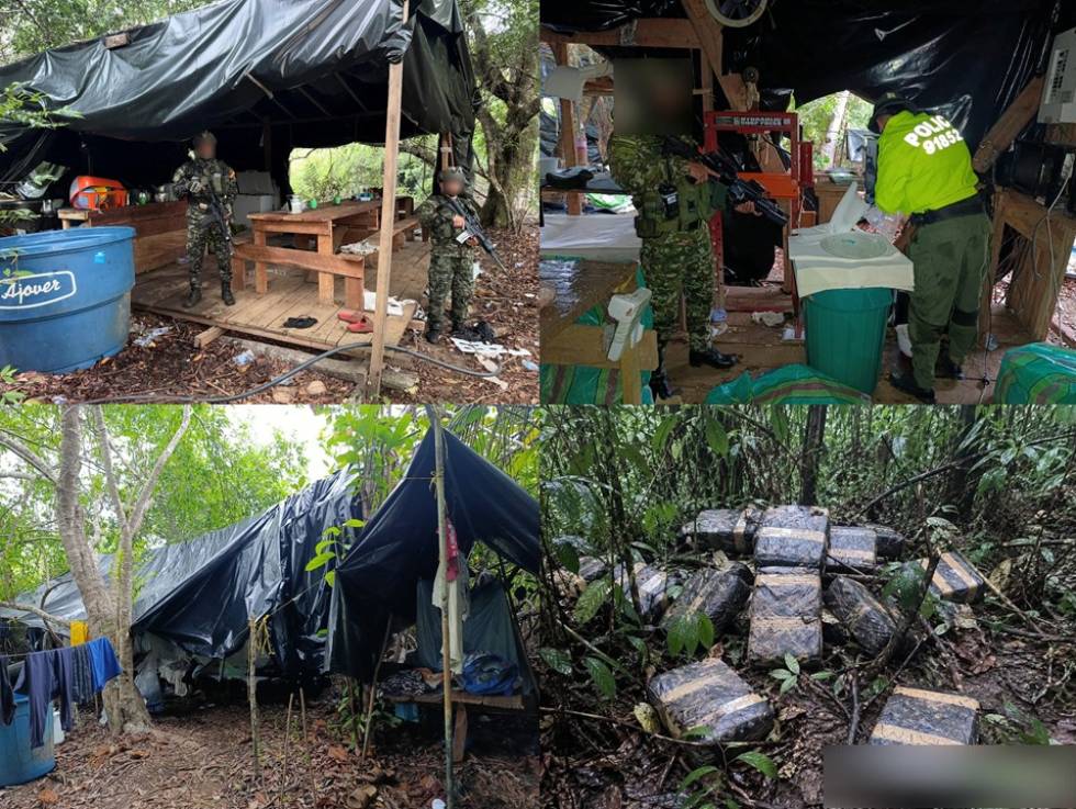 Ejército Nacional, Policía Nacional y DEA golpean red narcotraficante en Nariño tras incautar casi dos toneladas de cocaína