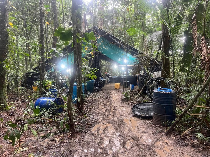National Army destroys cocaine hydrochloride processing lab in El Retorno, Guaviare