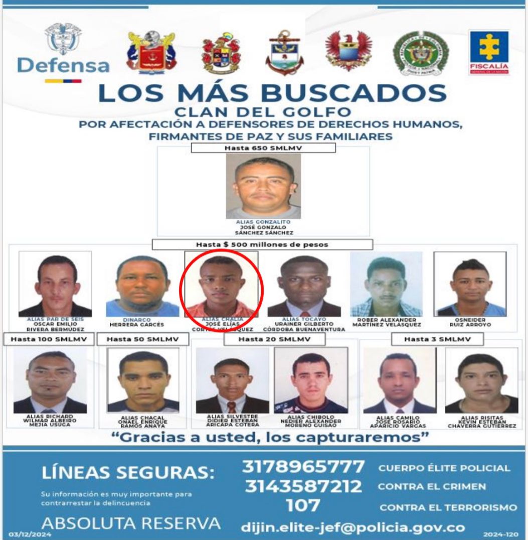 Ejército y Policía capturan importante cabecilla del Clan del Golfo, en el Chocó