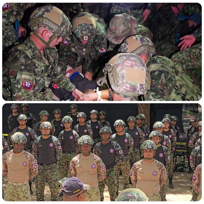 The Military First Aid course is one of the training opportunities available to young people serving in the 10th Brigade