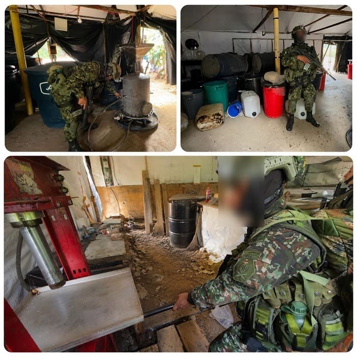 National Army seizes more than 32,500 gallons of cocaine in production in Nariño