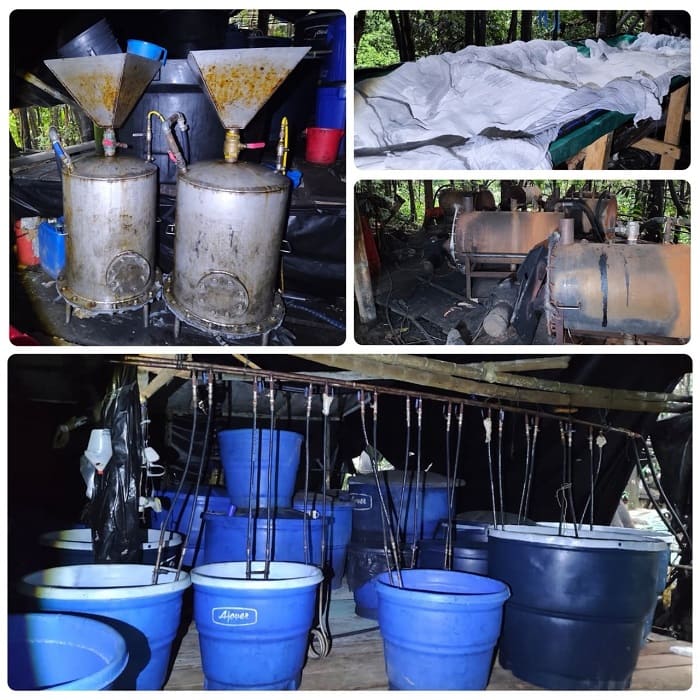 National Army shuts down illegal facility capable of producing four tons of cocaine per month