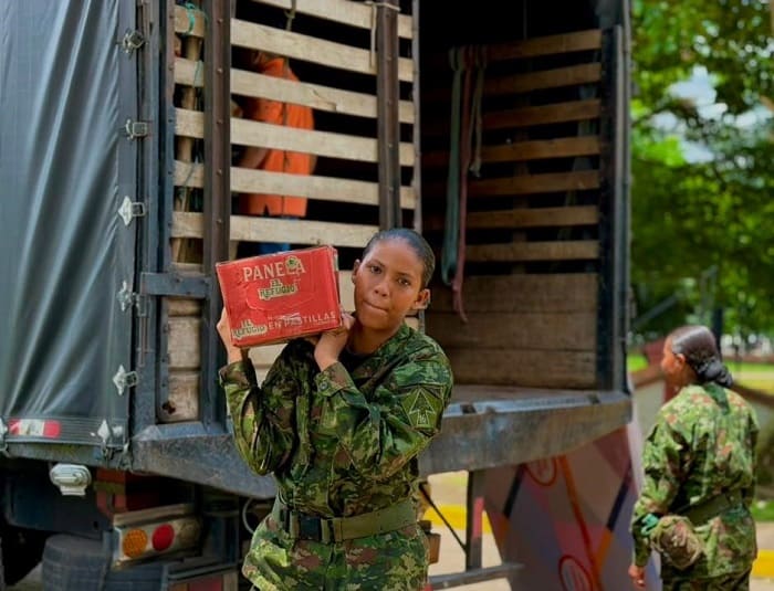 Solidarity traveled hundreds of kilometers: National Army will deliver more than 8 tons of aid to Casanare