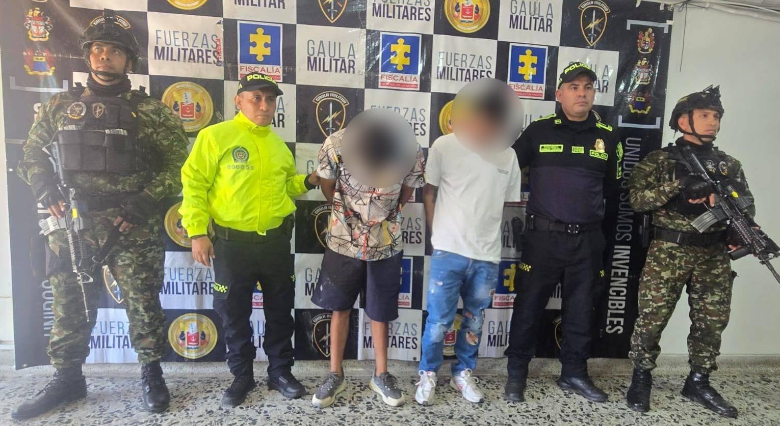 The National Army apprehends members of the organized criminal group Los Zapata in the act in Ibagué